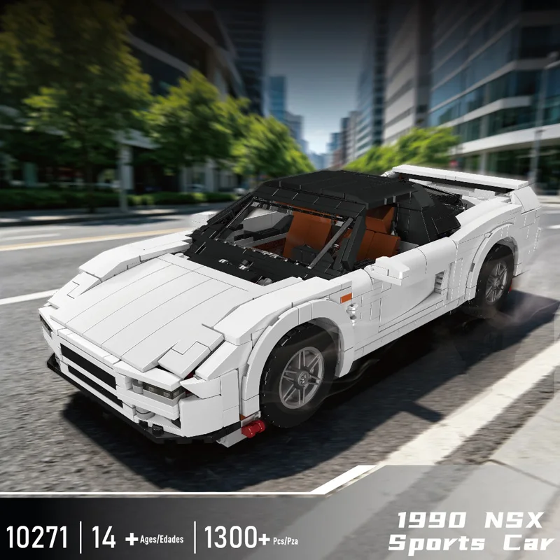Фото Новый конструктор спортивного автомобиля NSX 1990 года, 1300 деталей, техническая серия Mould King, игрушки из кирпичиков для взрослых, рождественские подарки №1