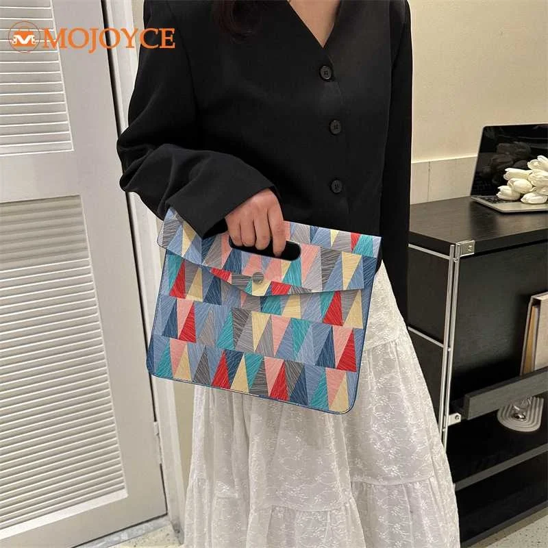 

Модная трендовая многоцветная треугольная обеденная Сумка-конверт, женские Вечерние Клатчи из искусственной кожи, клатч с геометрическим узором, женская сумка
