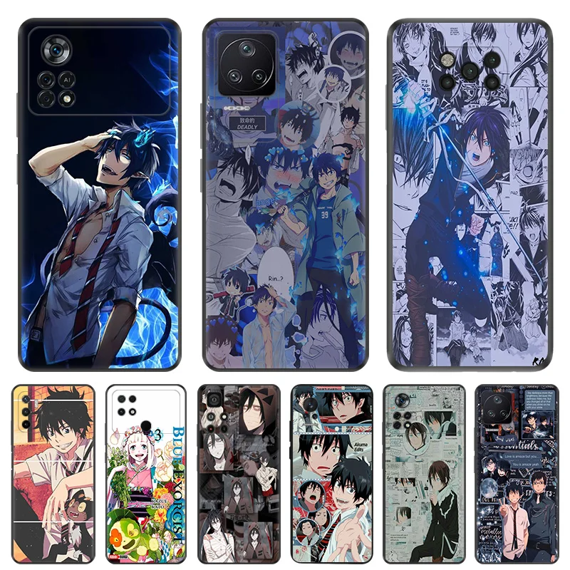 

Blue Exorcist Yukio Silicone Black Phone Cases for Xiaomi Mi Poco X5 Pro C55 C50 C40 X4 X3 M4 M3 NFC M5 M5S F4 F3 GT F1 Cover