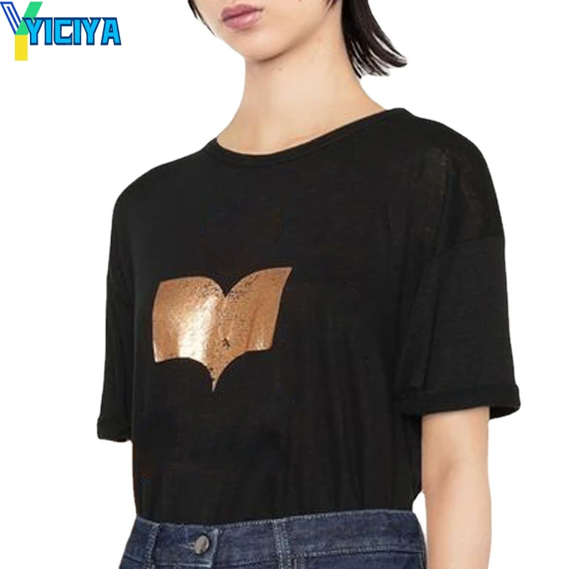 

YICIYA IS brand y2k Top women Clothing T-shirt tees tops tshirt crop top Oversized for women shirts and blouses Short sleeve tee