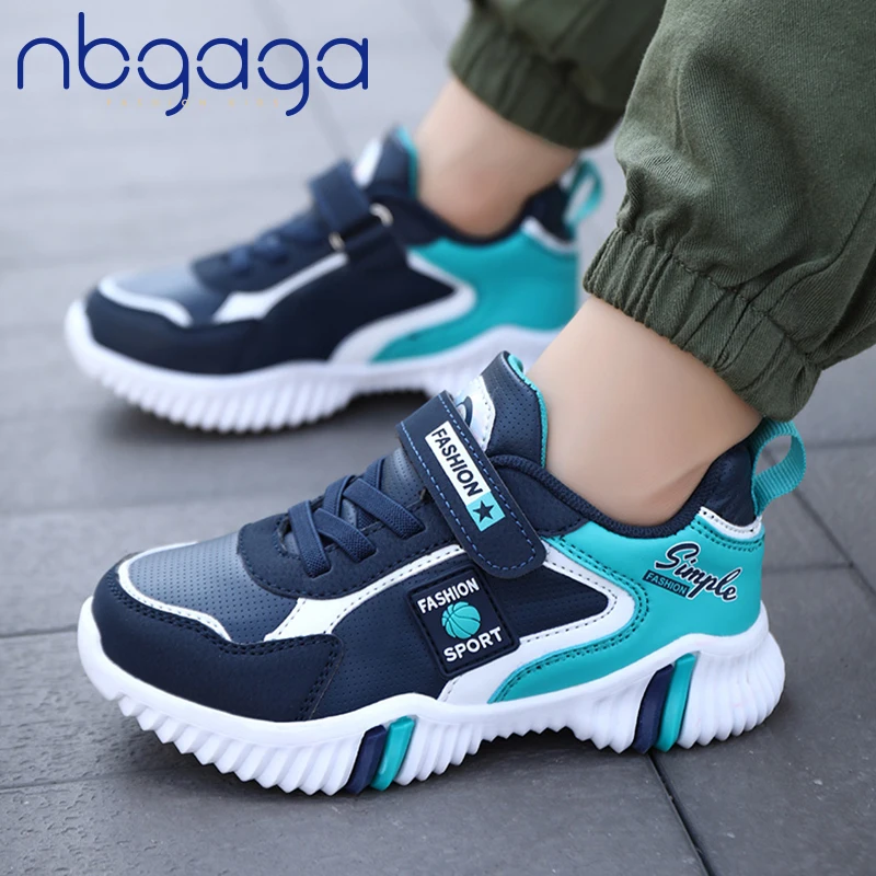  Kids Running Shoes for Boys New Spring Fashion Leather Casual Walking Sneakers Children Breathable Comfort Sport Shoes Outdoor 