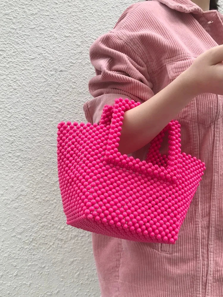 

Тканые перламутровыми бусинами для отдыха на побережье, Сумки из натуральной кожи женская обувь класса люкс ручной работы модные женские, п...