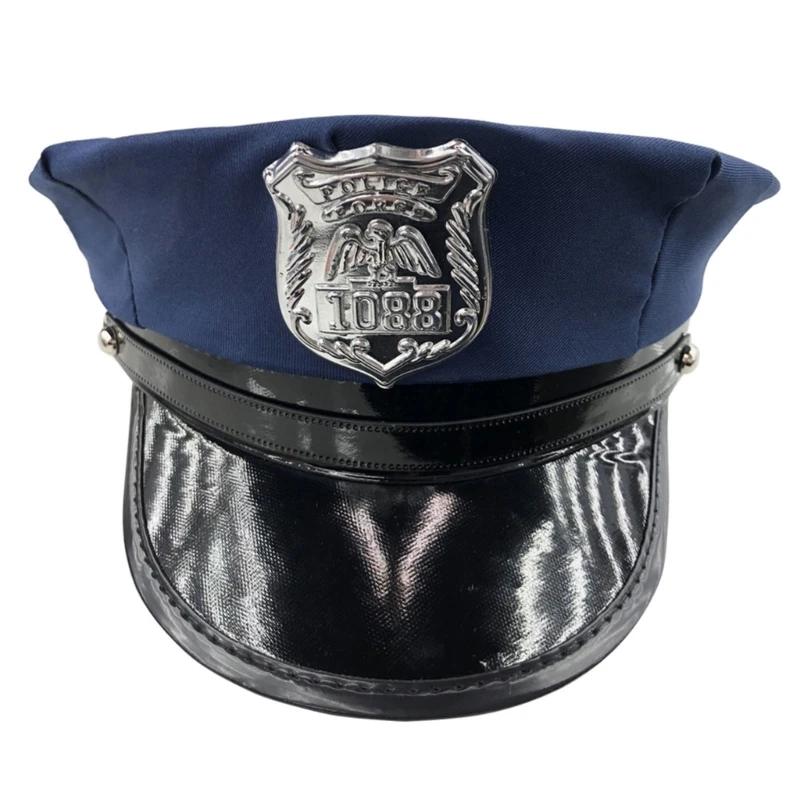 

Police Officer Hat Costume Uniform Hat For Women Newsboy Hat for Police Costume Halloween Party Costume Props