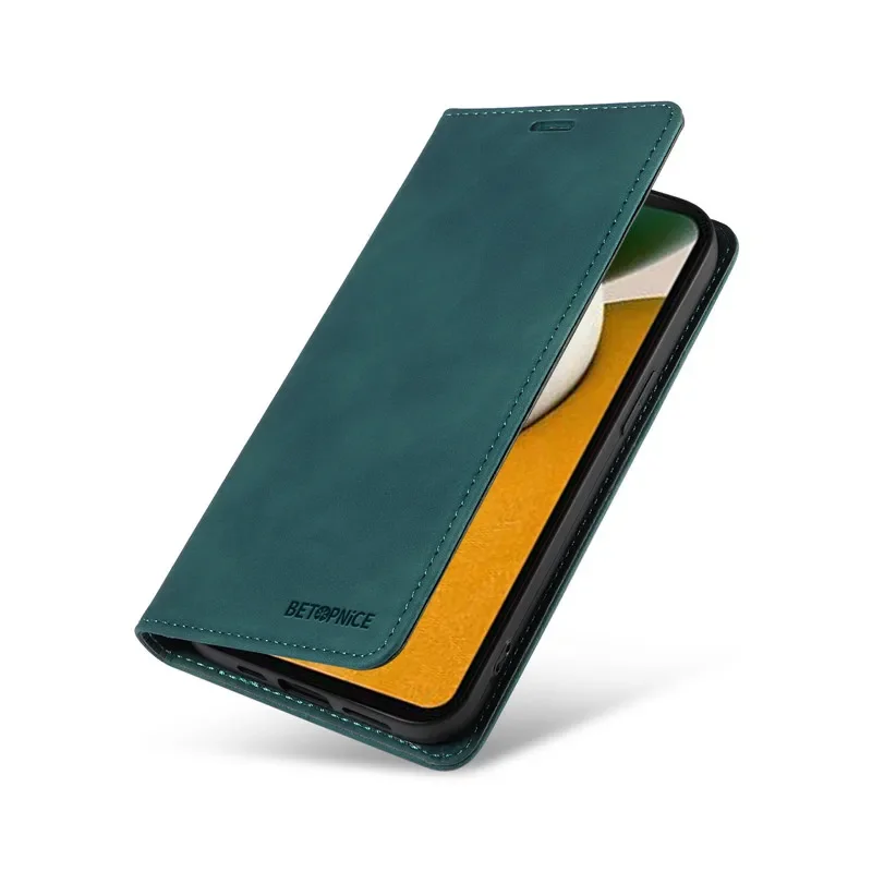 Противоугонный чехол для телефона Xiaomi Redmi Note 14 13 Note14 Pro Plus 13C 5G 14C 4G Coque Wallet Flip Card Holder
