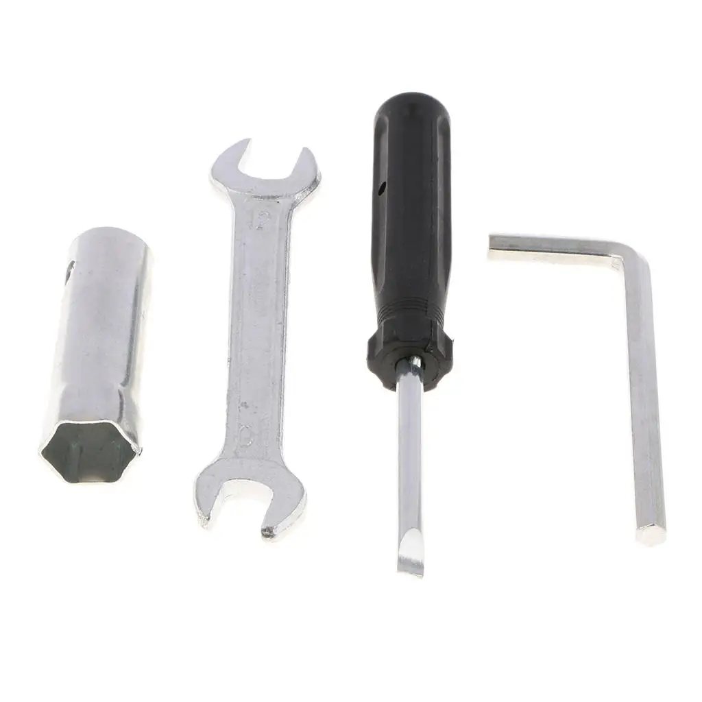 

16mm Spark Plug Socket,10/12 Open Spanner ,6mm Allen Wrench, Screwdriver , Tool Bag