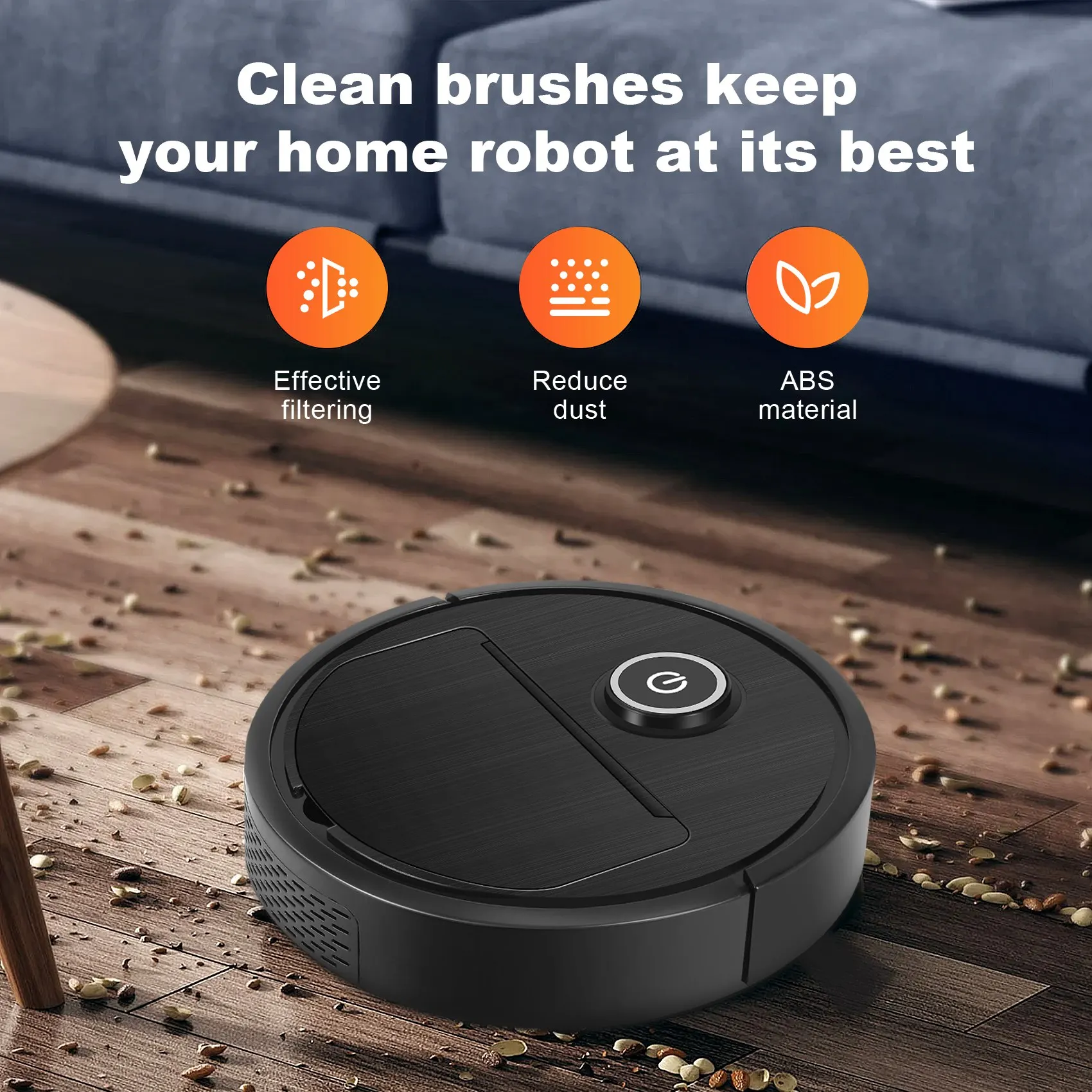 

3 in 1 Smart Robot Vacuum Cleaner USB Rechargable for Home Cleaning Appliances Clean Robotic