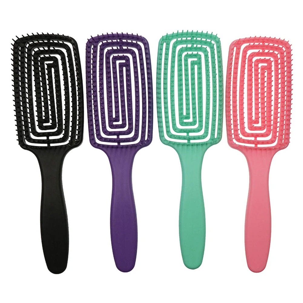 

Arc Massage Comb Wide Teeth Anti-static Practical Anti-Entangling Salon Styling Comb Non-slip Comfort Hair Care Hairbrush