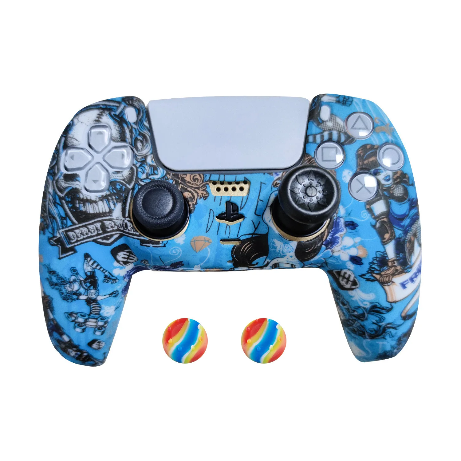 Силиконовый чехол для Sony Playstation 5 с ручкой