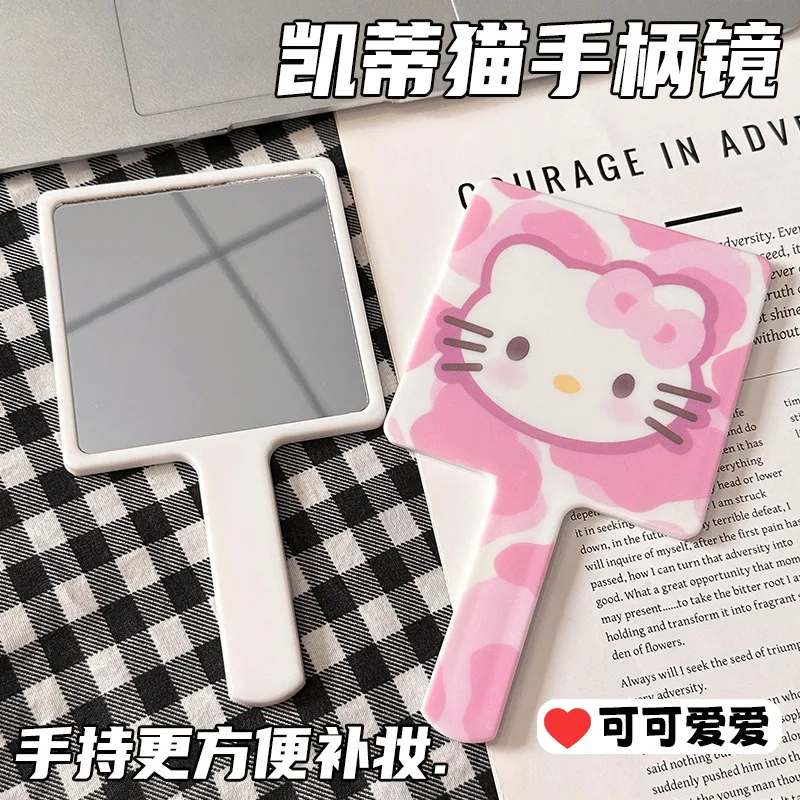 Ручное зеркало Sanrio Hello Kitty портативное ручное с зеркалом для макияжа студенческое
