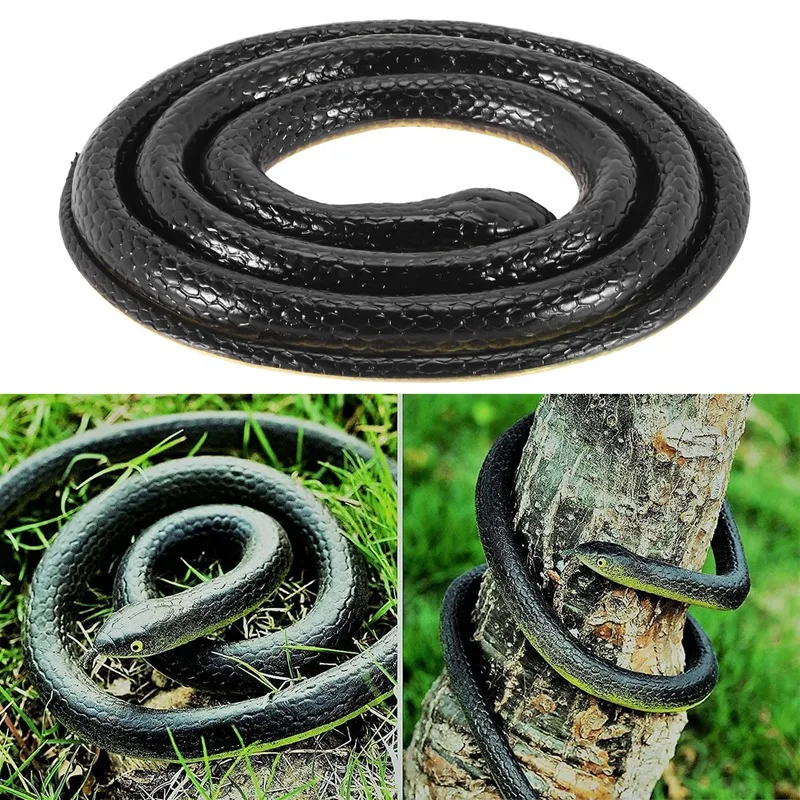 Реалистичные резиновые игрушки 1 3 м поддельные змеи реквизит для сафари шутка на