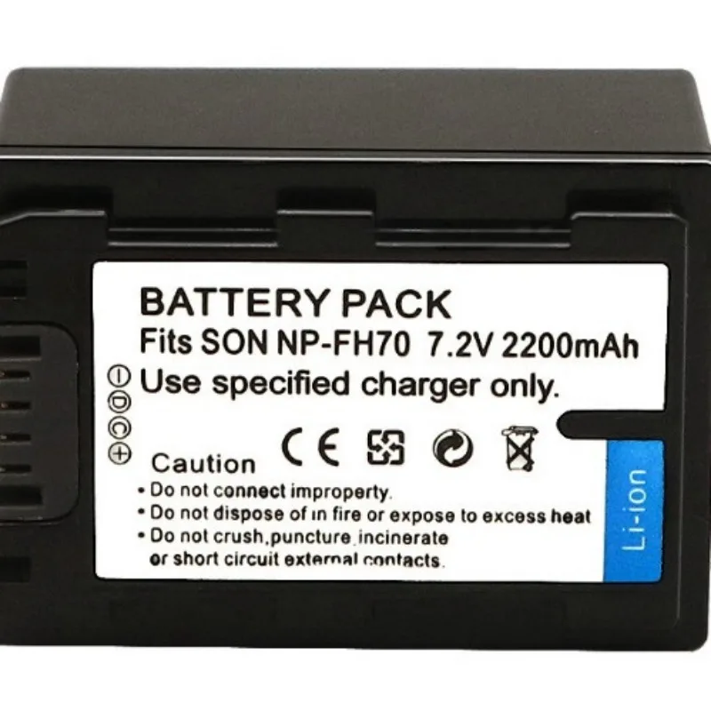 Фото Цифровая батарея NP-FH70 NP-FH60 NPFH70 NP FH60 FH70 для видеокамер SONY DCR-SX60 HDR-UX7E UX7 UX5E TG1 TG3 TG5V AC-VQH10 HXR-MC1 №5