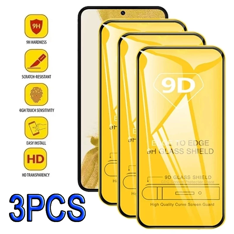 

9D Tempered Glass for Samsung Galaxy A13 A50 A51 A52S A53 A52 A32 A12 A72 A22 A33 A71 A21S A73 M12 M52 M31 S10E Screen Protector