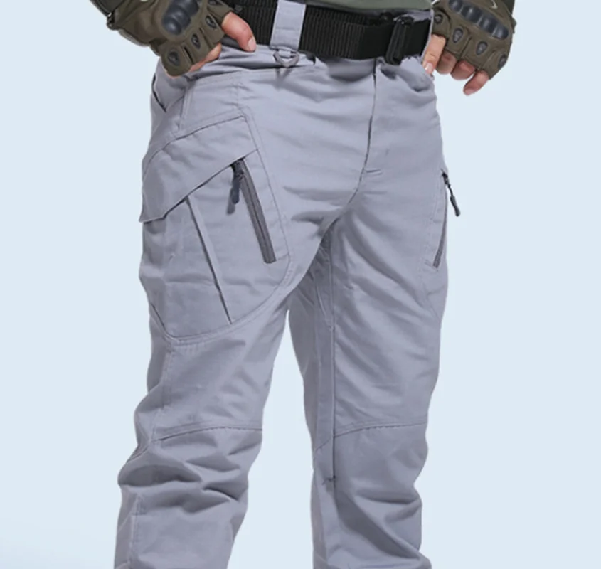 

New Mens Tactical Pants Multiple Pocket Elasticity Military Urban Commuter Tacitcal Trousers Men Slim Fat Cargo Pant 5XL