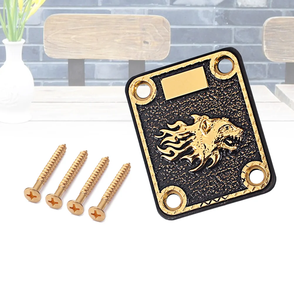 Guitar Reinforcing Plate Electric Guitar Parts Baseplate Guitar Bass Guitar Parts Eleguitar Guitar Zinc Alloy Neck Plate