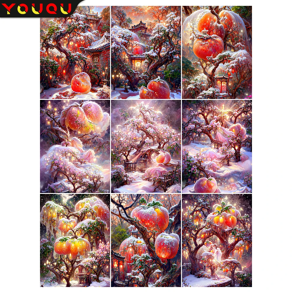 

YOUQU Small Size Landscape Series Diamond Painting DIY Diamond Embroidery ”Fairy Tale World" Mosaic Picture Home Decoration Gift