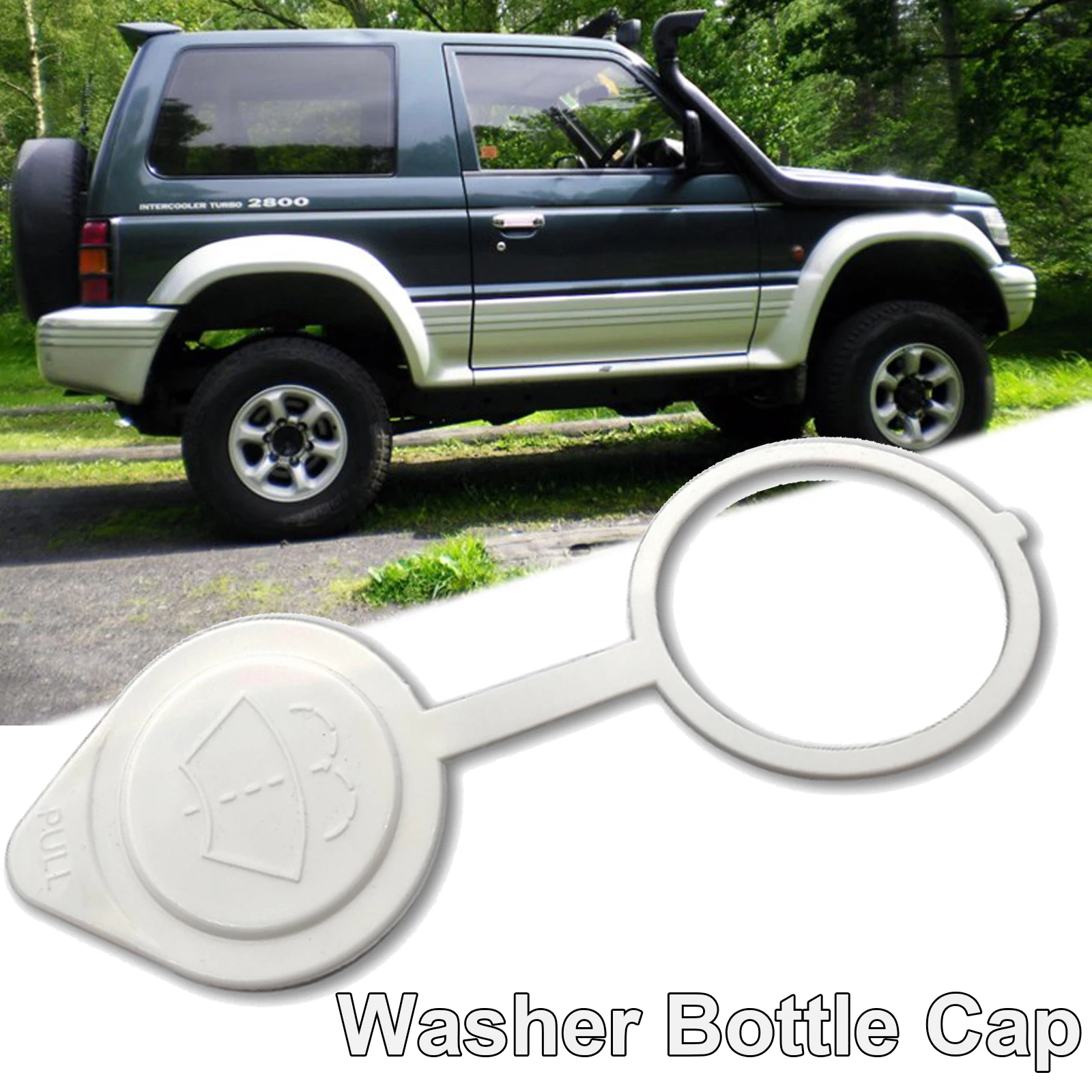

Car Reservoir Cover Windshield Wiper Washer Tank Bottle Cap Lid Fluid Nozzle Cap For Mitsubishi Pajero Мицубиси Паджеро 2 FTO