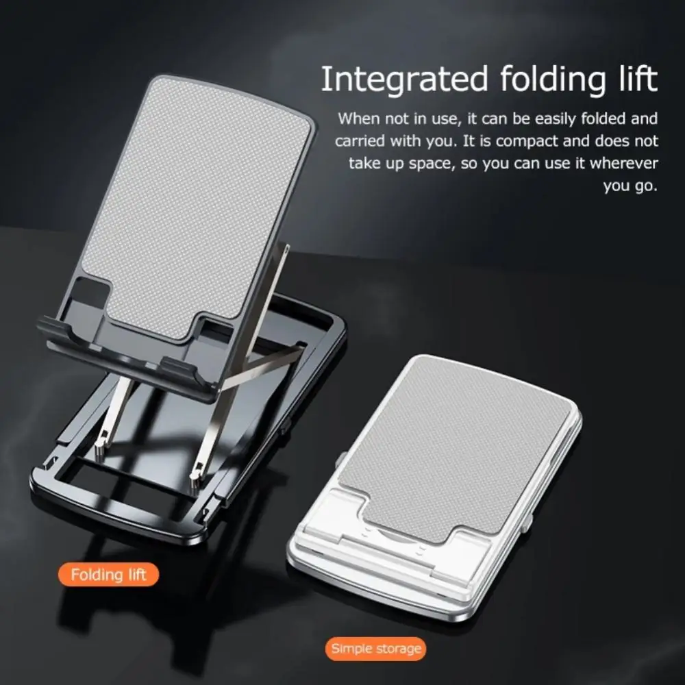 

Stable Phone Holder Tablet Bracket Desktop Phone Stand Folding Height Adjustment Stand Accessory Mobile Phone Stand Aluminum