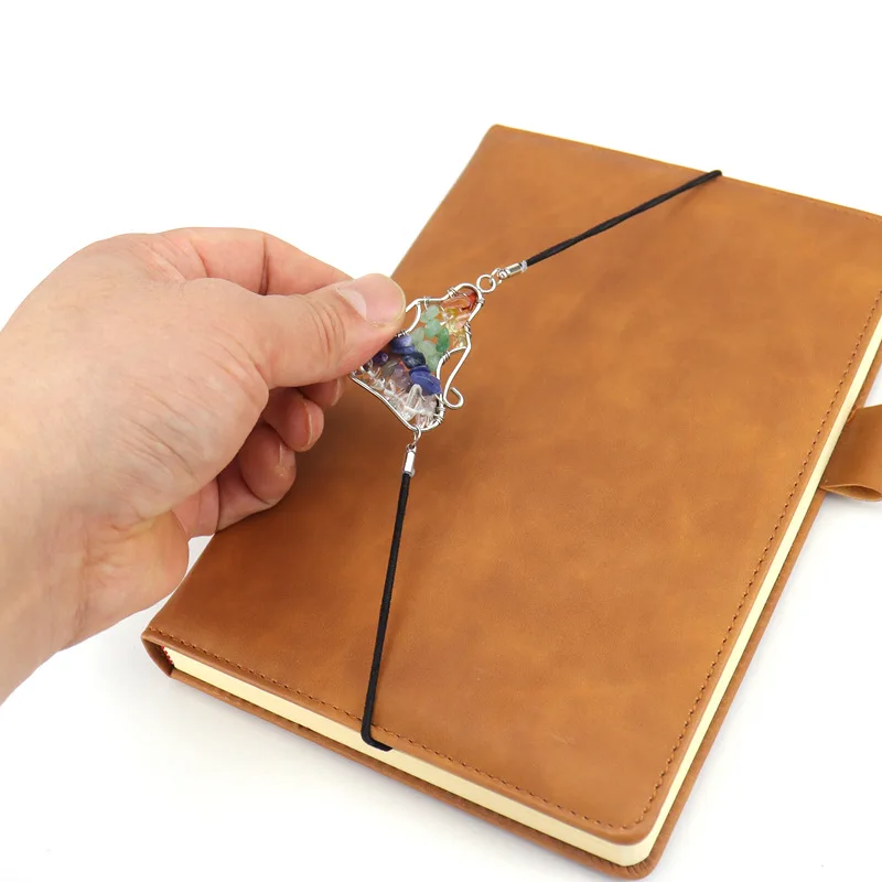 Здоровый натуральный минеральный кристалл рейки йоги Древо жизни Закладка