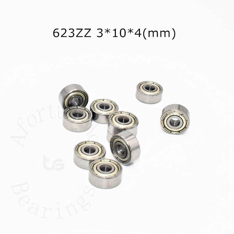 

Подшипники 623ZZ Аfortunado, 10 шт., хромированная сталь