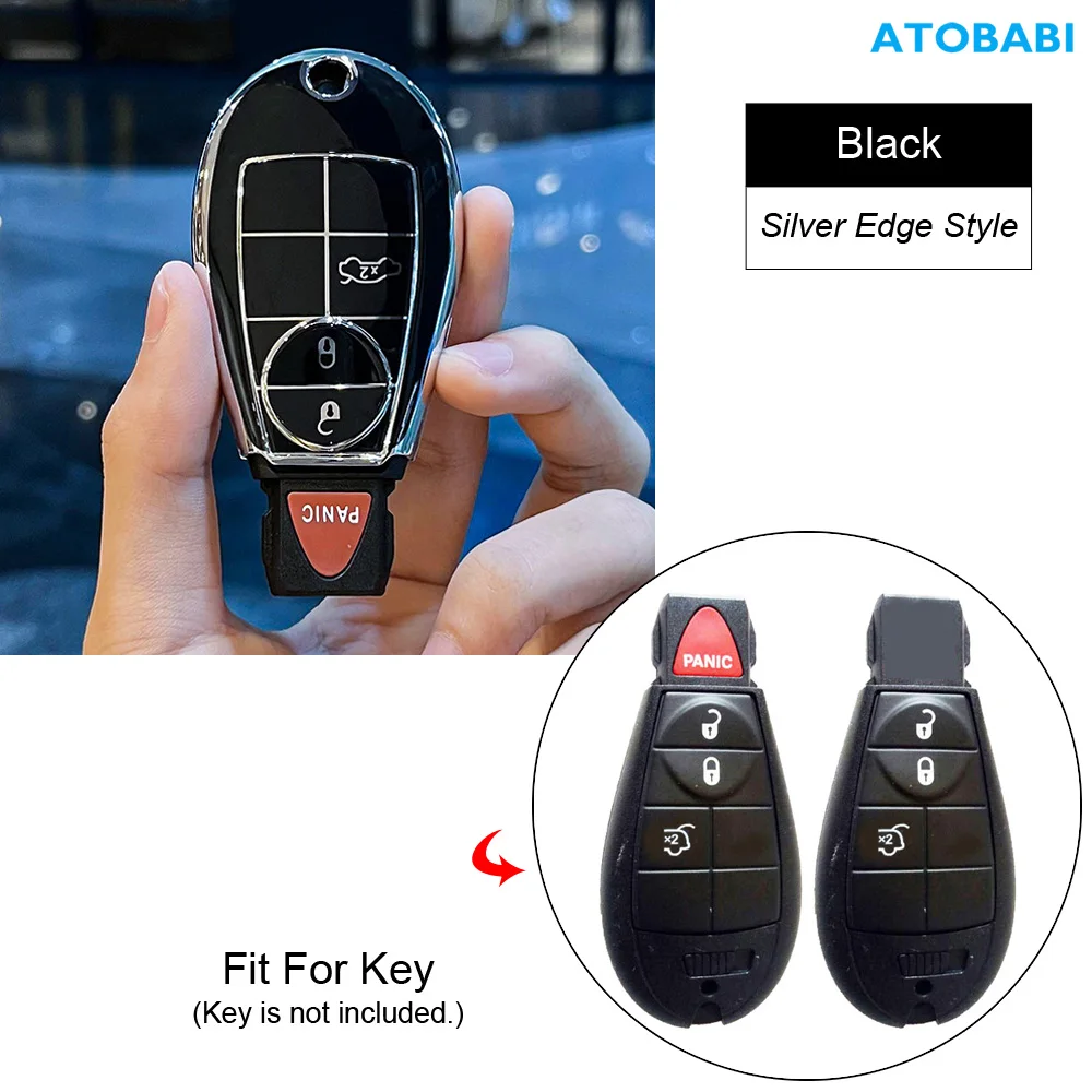 Защитный чехол для автомобильного ключа, из ТПУ, для Jeep Grand Cherokee 2017 2018 2019 Dodge чехол Chrysler