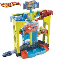 ​Hot Wheels Mattel Stunt & Splash Car Wash Playset Kid Toys Building Track Learning Educational Family Playset Birthday Gift