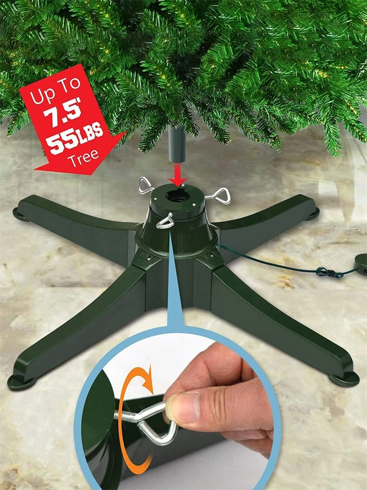 Вращающаяся основа для рождественской елки съемная электрическая вращающаяся