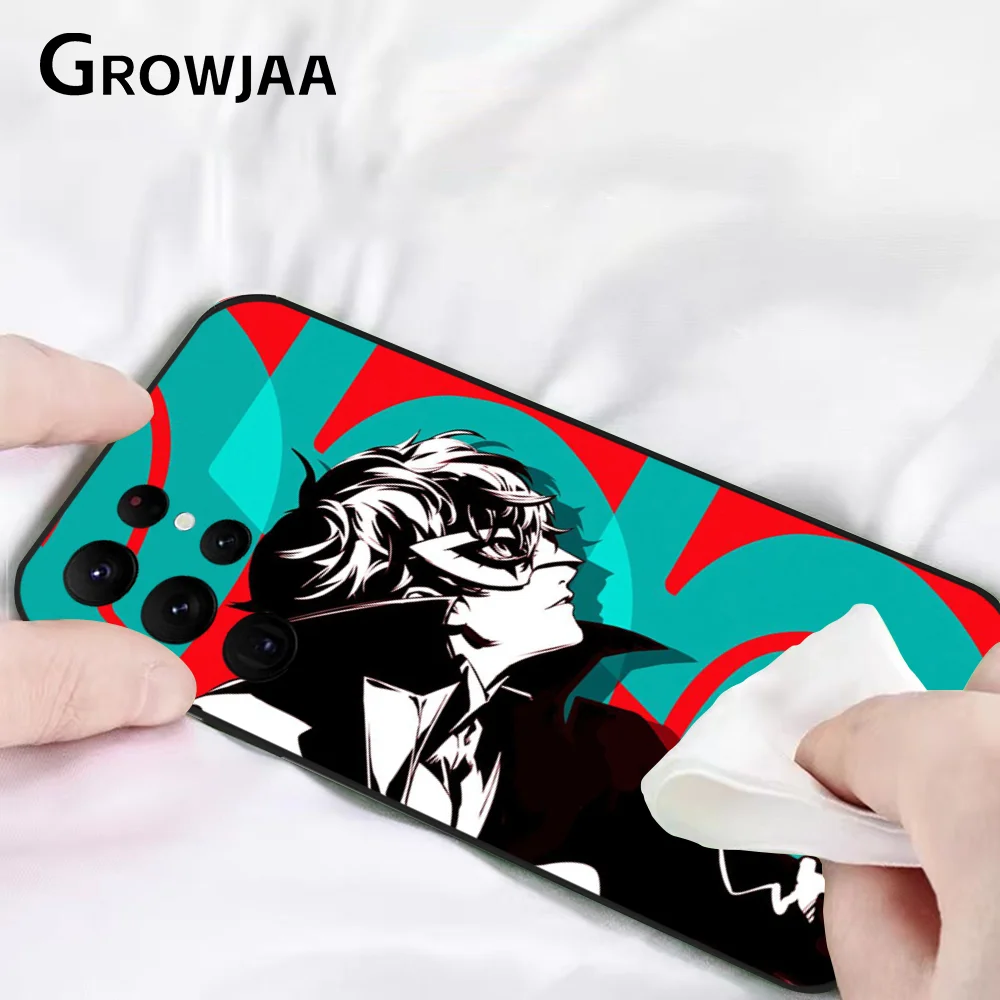 Чехол P-Persona 5 для телефона с аниме Samsung Galaxy S24 Ultra S22 S23 S21 S20 защитный силиконовый