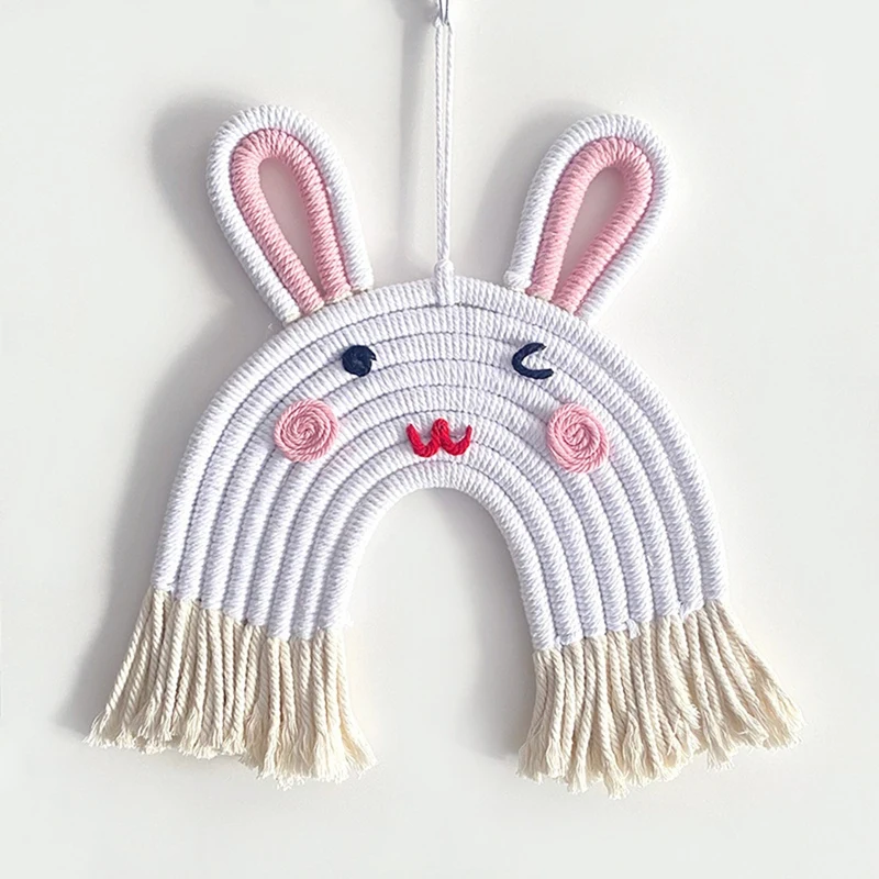 Радужная Стена ткань радуга Настенная подвеска ручная работа олень/лев