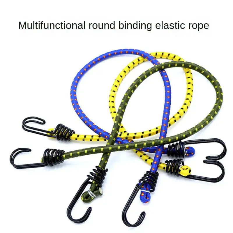 

Outdoor Tent Bungee Elastic Rope Cords with Hook for Camping Canopy Tarp Tent Fixed Binding Belt Hook Cord Fastener