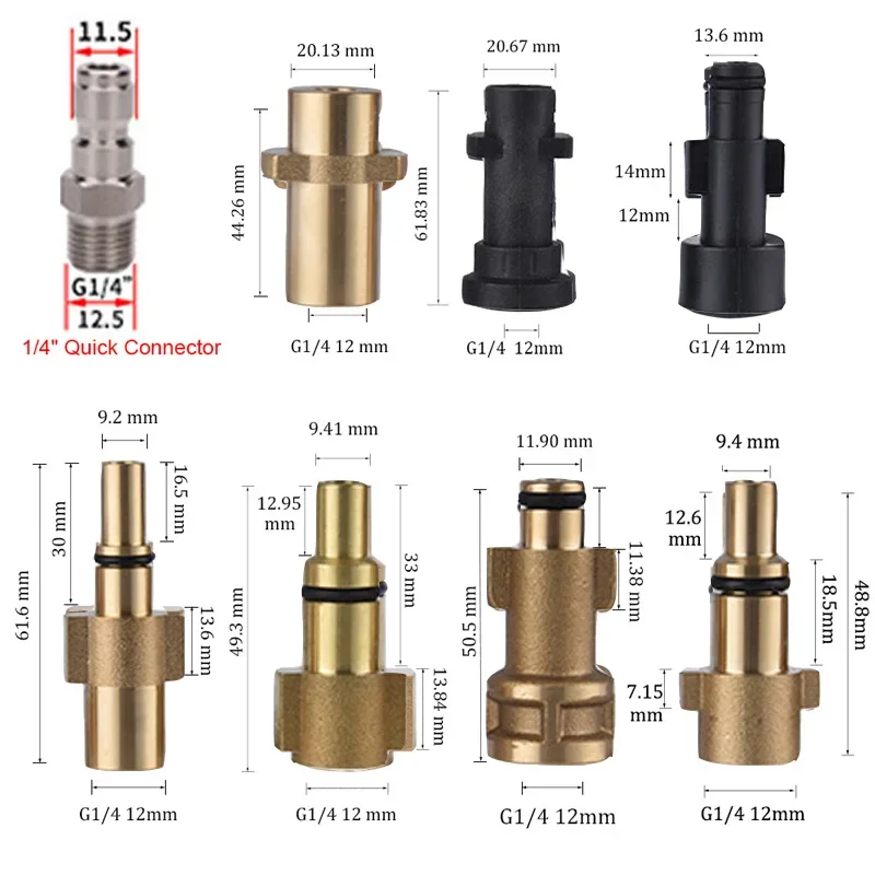 Водяной пистолет высокого давления соединитель для Karcher Nilfisk пенная насадка