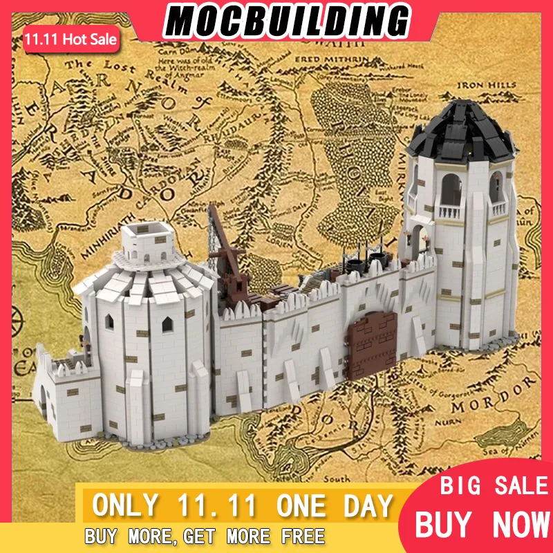 

Конструктор MOC, Южные ворота рамома эхора, технологические кирпичи, замок «сделай сам», сборная архитектурная модель, игрушка, праздничные подарки