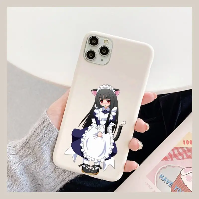 

MaiYaCa Hell Girl Phone Case for iPhone 11 12 13 Mini Pro Xs Max 8 7 6 6S Plus X XR Solid Candy Color Case