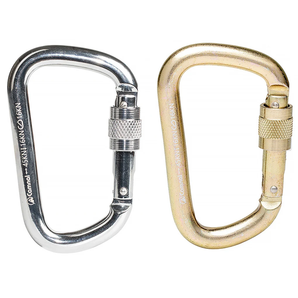 

Climbing Lock Sturdy Sporting Goods Multifunctional Precise Camping Accessories Serviceable Sport Lock Carabiner Gold