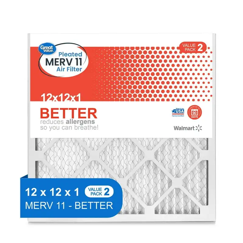 

12x12x1; MERV 11 BETTER HVAC Air and Furnance Filter; Reduces Allergens; 2 Filters Needle syringe Solar pool heater Rda Watch to