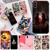 anime gravity falls phone case for iphone 13 12 11 pro mini xs max 8 7 plus x se 2020 xr silicone soft cover