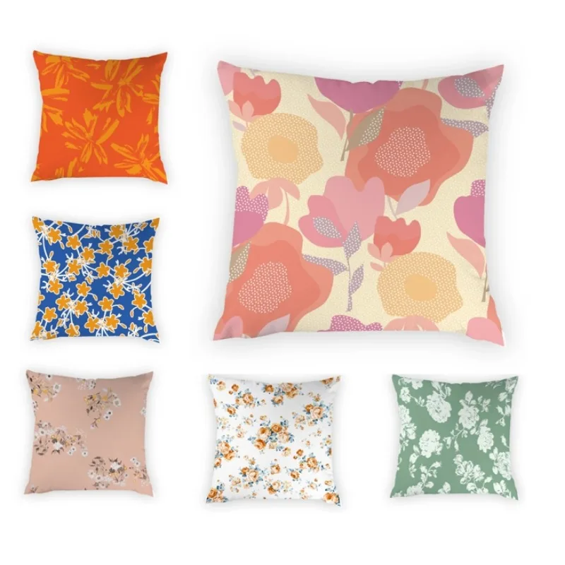 2024 декоративная наволочка с цветочным