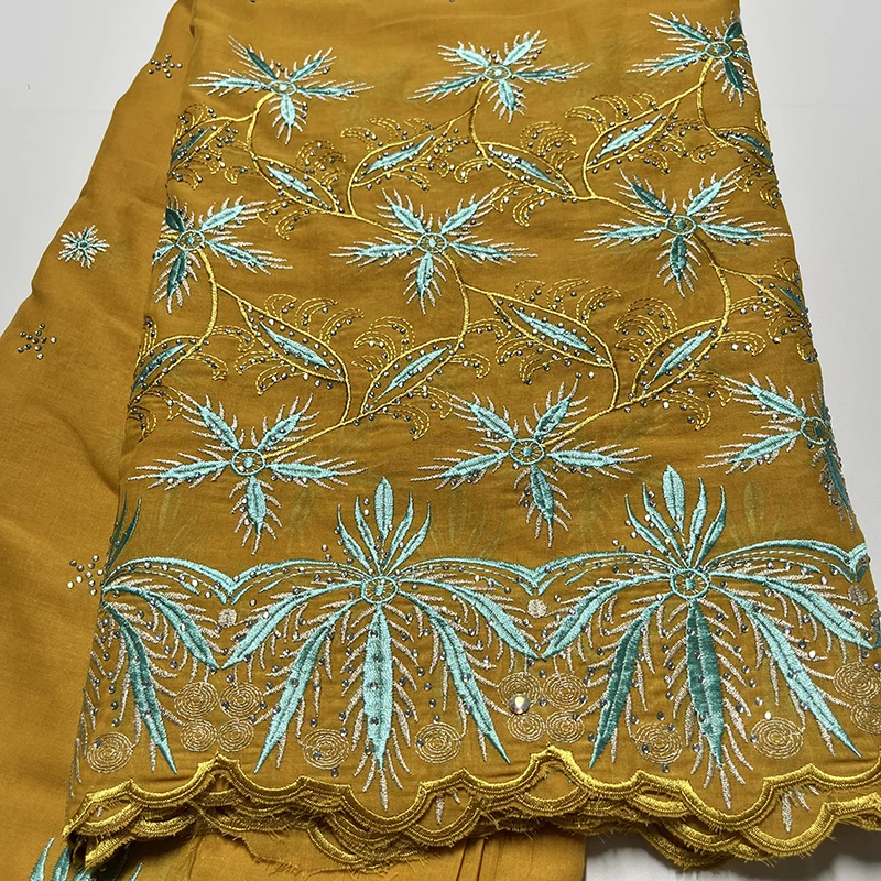 Хлопковая кружевная ткань Lafaya HQ6102