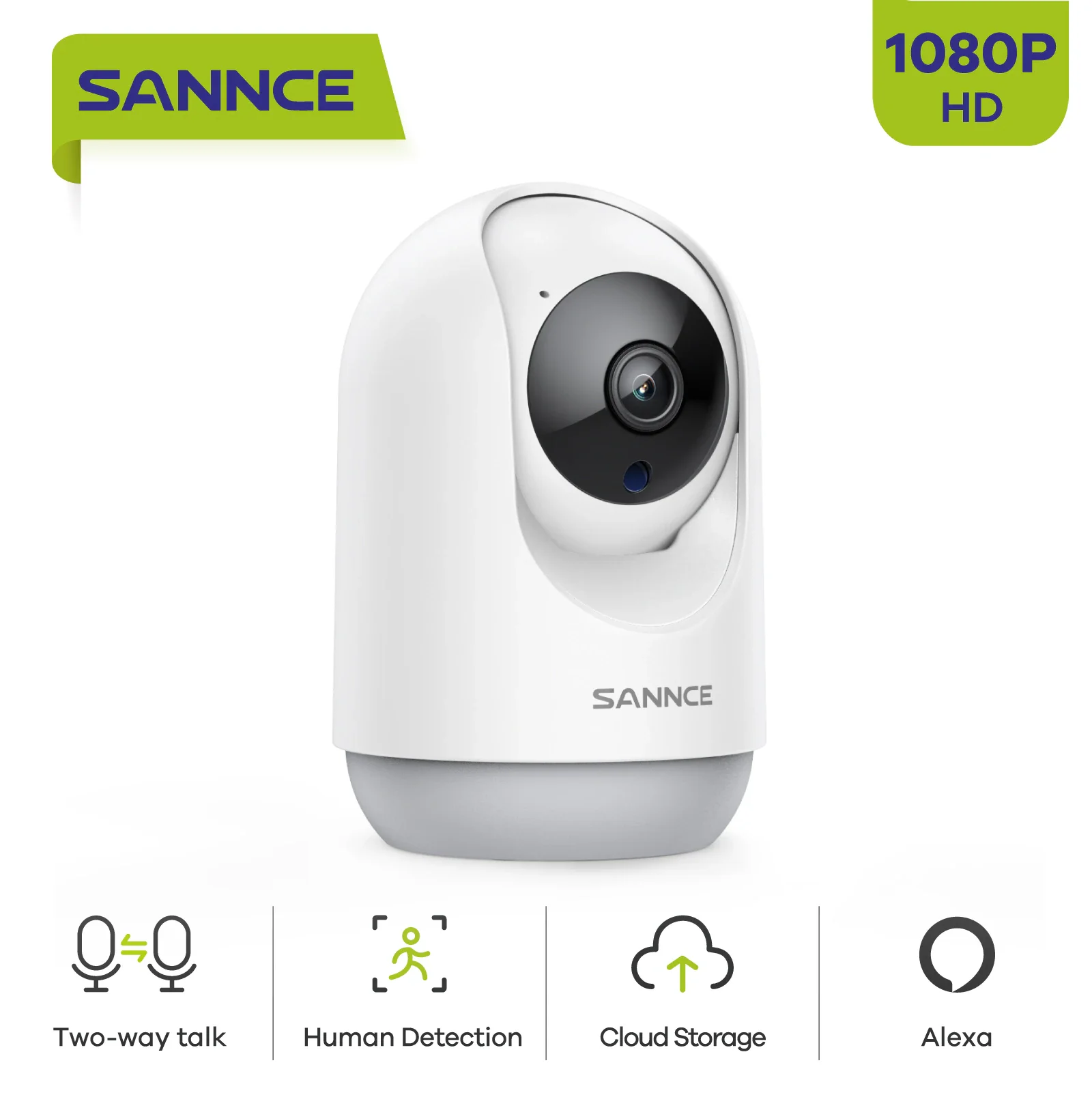 SANNCE 1080P IP Camera Smart Surveillance Camera Automatic T