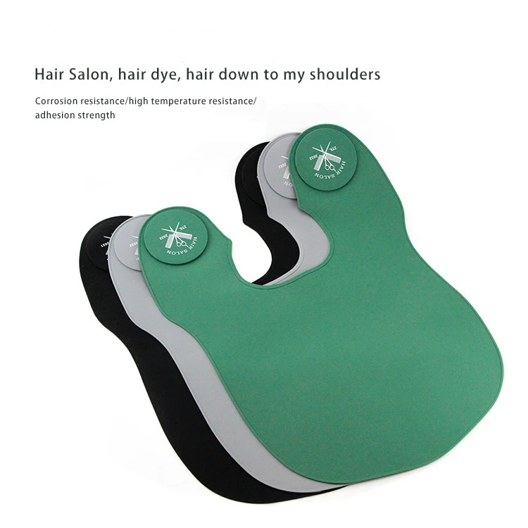 

Professional Hair Dye Hair Cutting cape Silicone Waterproof Neck Cape Wrap Cover Barber Hairdressing Hair Coloring Accessories