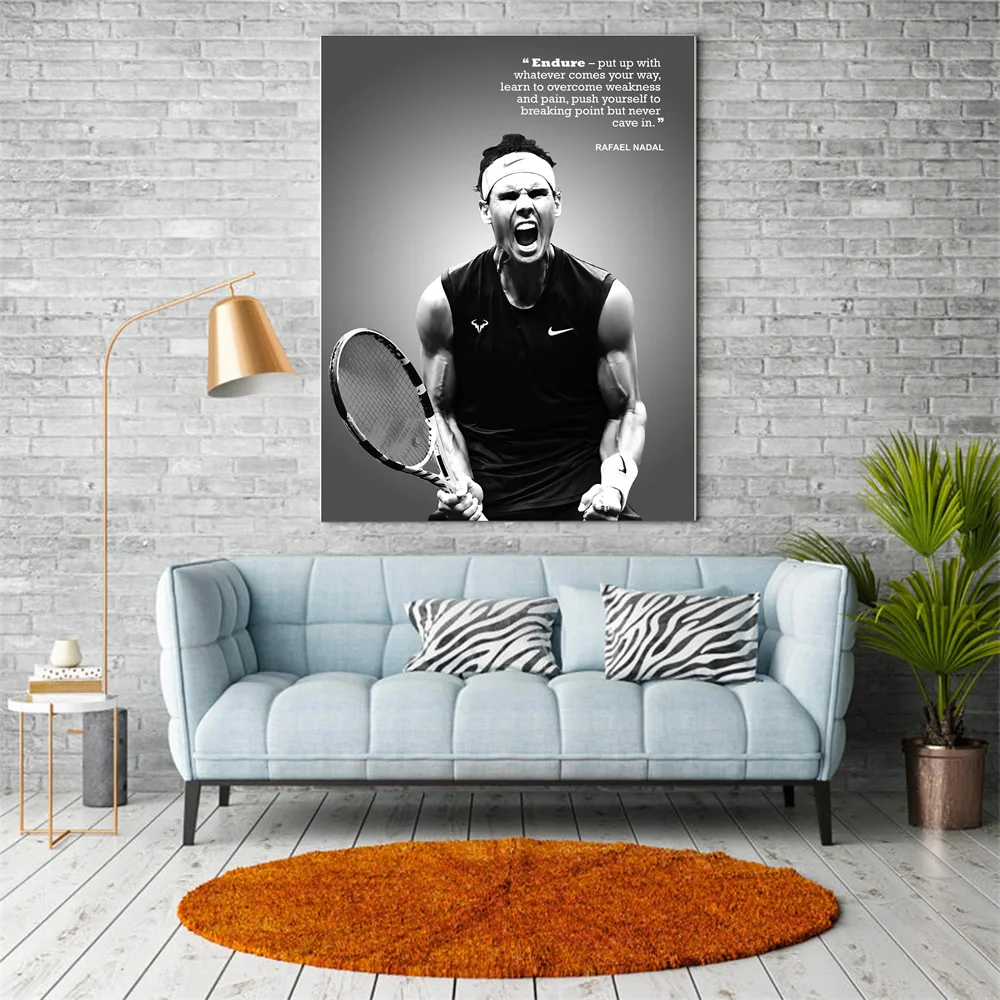 Тканевый постер Rafa Надаль для тенниса художественные принты подарок детей