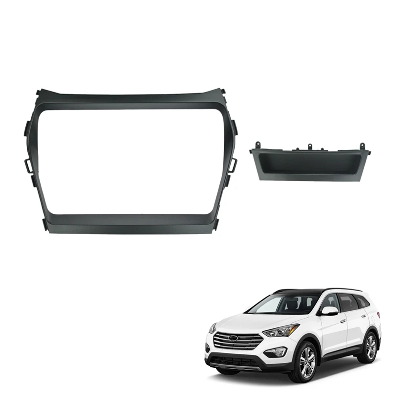 2 Din Автомобильная радиоустановка Fascia Для Hyundai IX45 / SANTA FE 15-18 DVD стерео Рамка адаптер