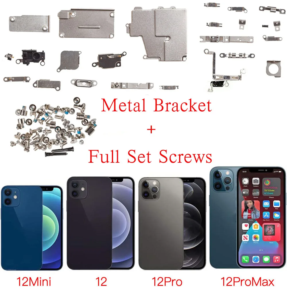 Внутренний держатель металлического кронштейна с полным набором винтов для iPhone