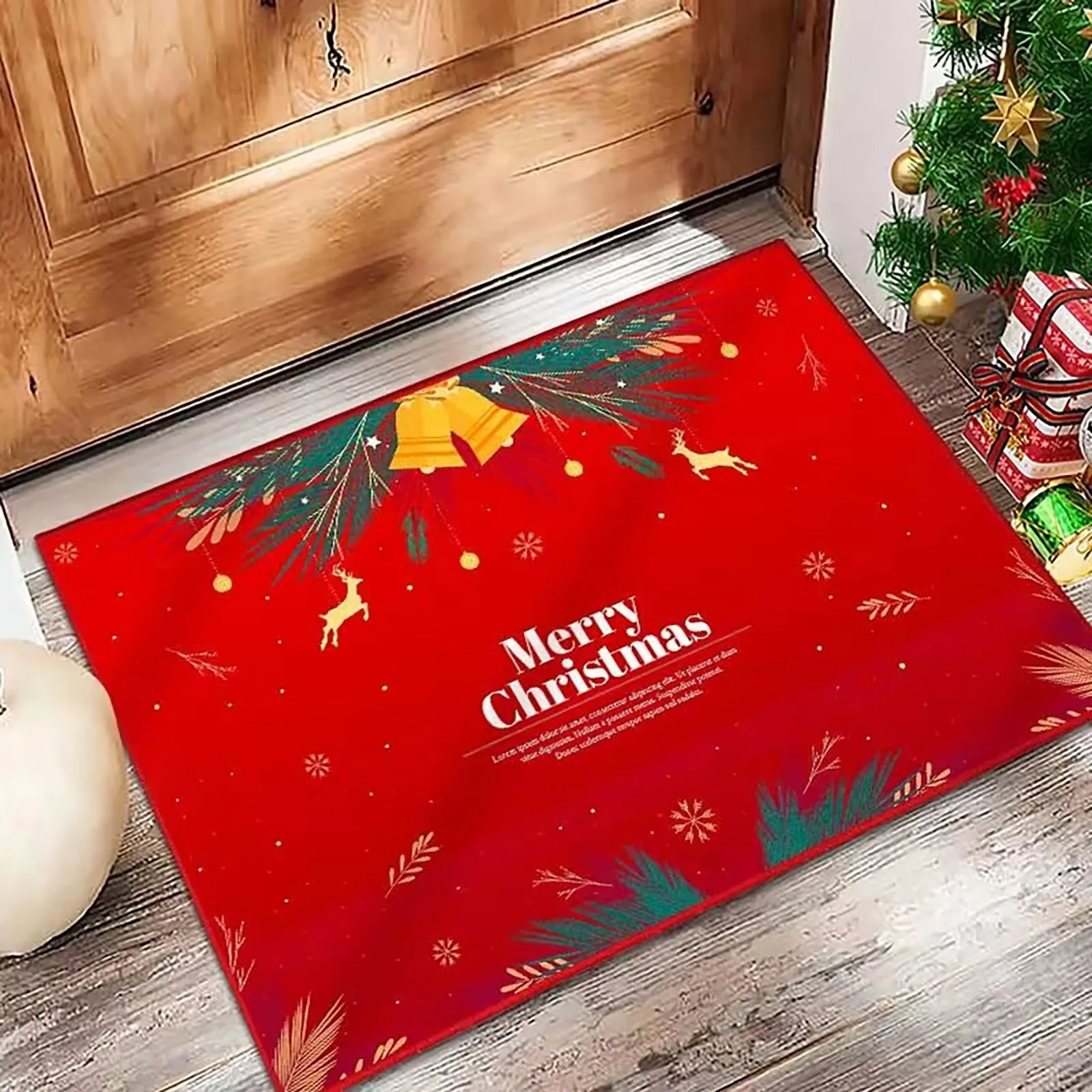 

Рождественский ковер, супер впитывающий кухонный коврик из микрофибры, нескользящий, машинная стирка, стандартное одеяло для мужчин