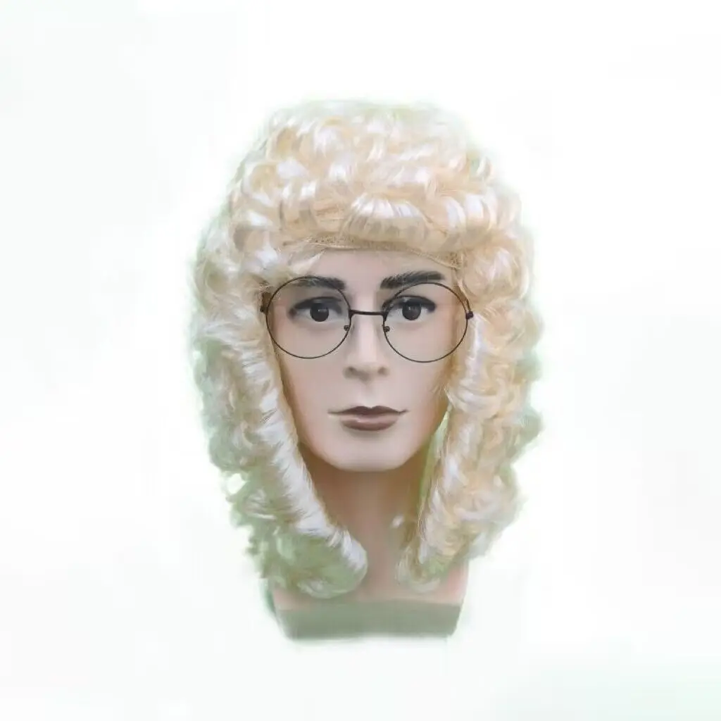 

Головной убор с судейской шляпой для косплея, набор золотых волос и очков, головной убор Вечерние