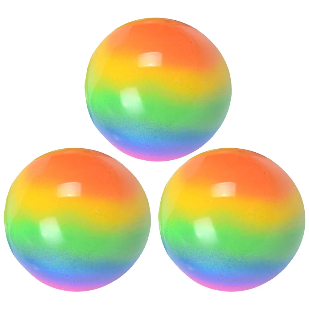 

3 Pcs Bouncing Ball Toys Goodies Bag Fillers Squeeze Plaything Household Tpr Sensory Stress Balls