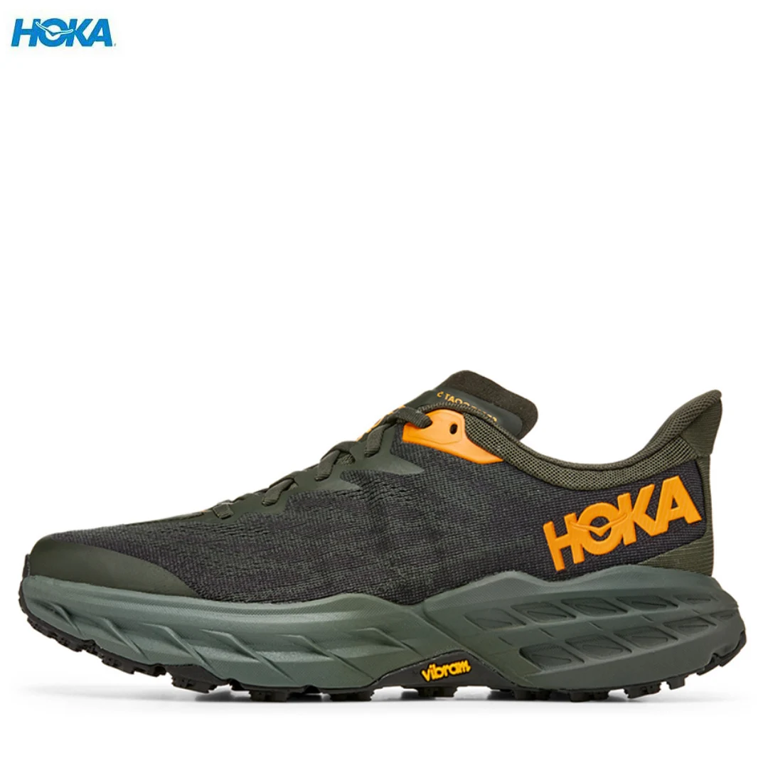 

HOKA One-One Speedgoat 5 Duffel Bag Thyme Sport Running Shoes Breathable Anti Slip Men Lifestyle Hiking Sneaker