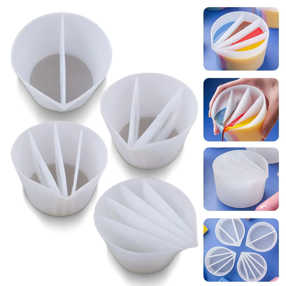 

Silicone Distribution Cup Resin Glue Tools Non-Stick Mixing Cups Durable Glue Tools for DIY Craft Jewelry Making Easy to Clean