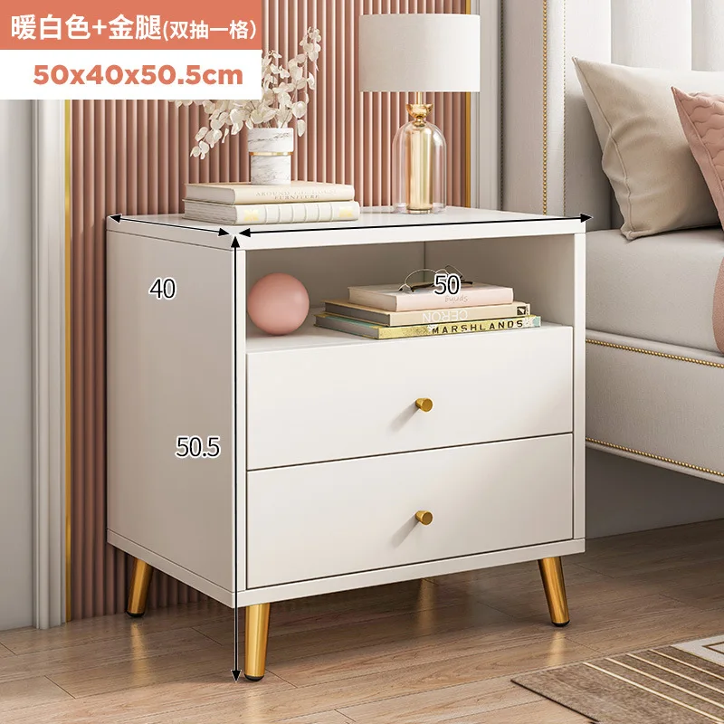 

2023 Year Aoliviya Official New Bedside Table Storage Rack Simple Modern Mini Small Simple Bedroom Bedside Cabinet Household Sto
