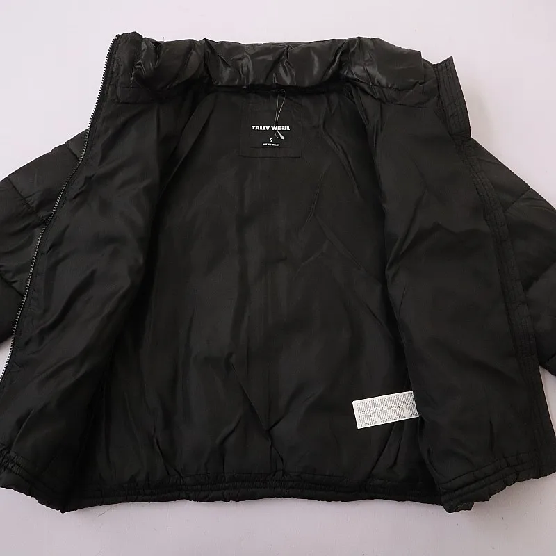 Внешняя торговля новая зимняя женская однотонная двухслойная теплая куртка с