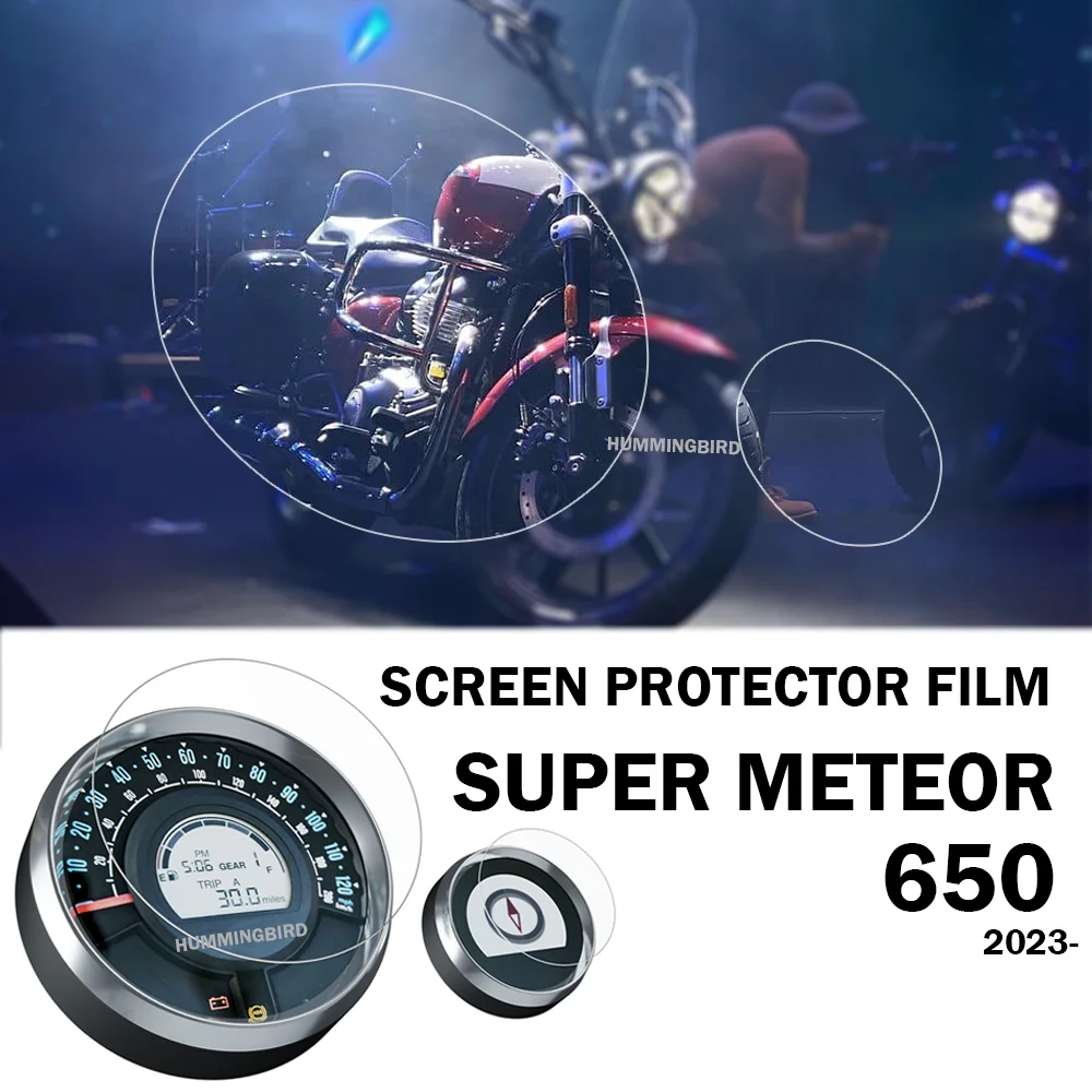 

Аксессуары для Royal Enfield Super Meteor 650, защитная пленка для экрана приборной панели, пленка для инструментов Super Meteor 650, детали для модернизации